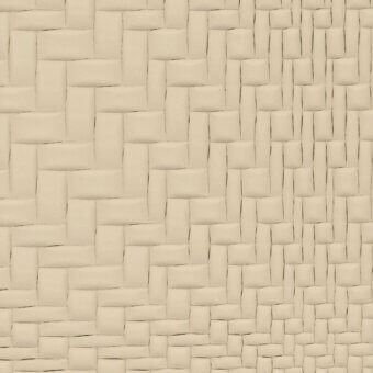 Woven leather texture, beige tone, rectangular grid pattern, matte finish, subtle grain, durable material, “turri” leather cat. lm > 1197p d.